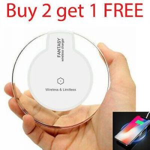 Lifestyle 2021 גאדג'טים Wireless Phone Charger Pad for iPhone 11 XS XR 8 Galaxy Note 9 S10 Qi Charger